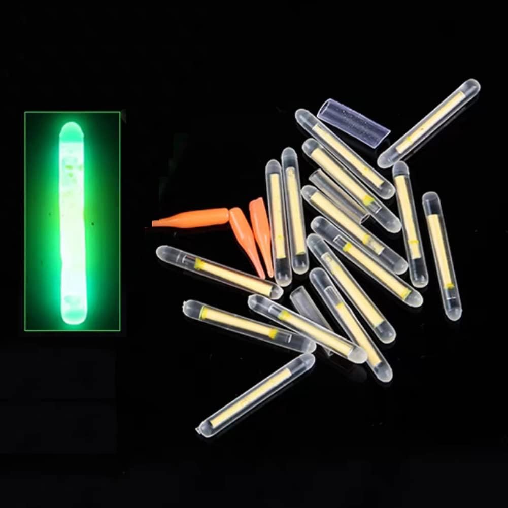 Fishing Bobber Float - 100 stuks kleine groene glowsticks/vissersdobbers, perfect