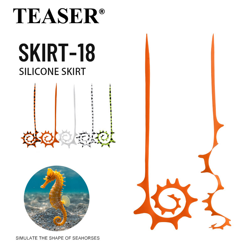 Fishing Equipment Lures - TEASER 5pcs SKIRT-18 145mm Siliconen Rubber