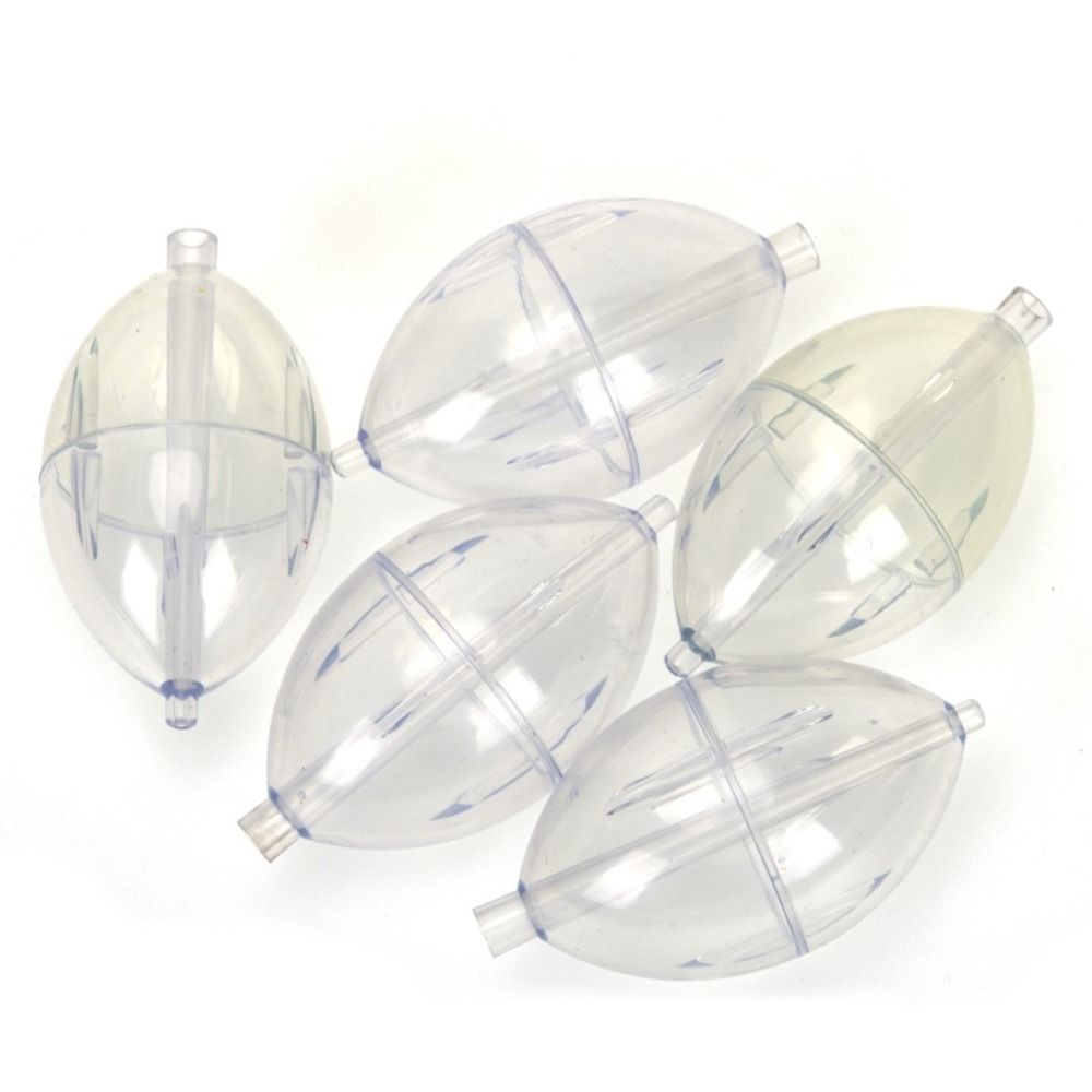 Fishing Bobber Float - 5 stuks plastic visdobber, transparant, hol