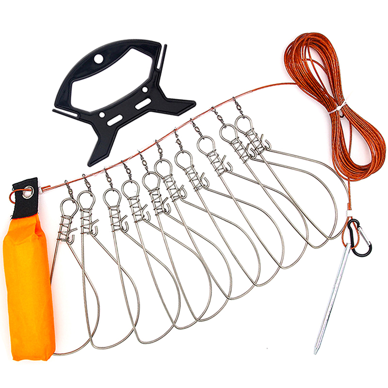 Fishing Equipment Hook - Nieuw【Roestvrijstalen Vislijnverlengstuk met 5 Haken, Vlotter,