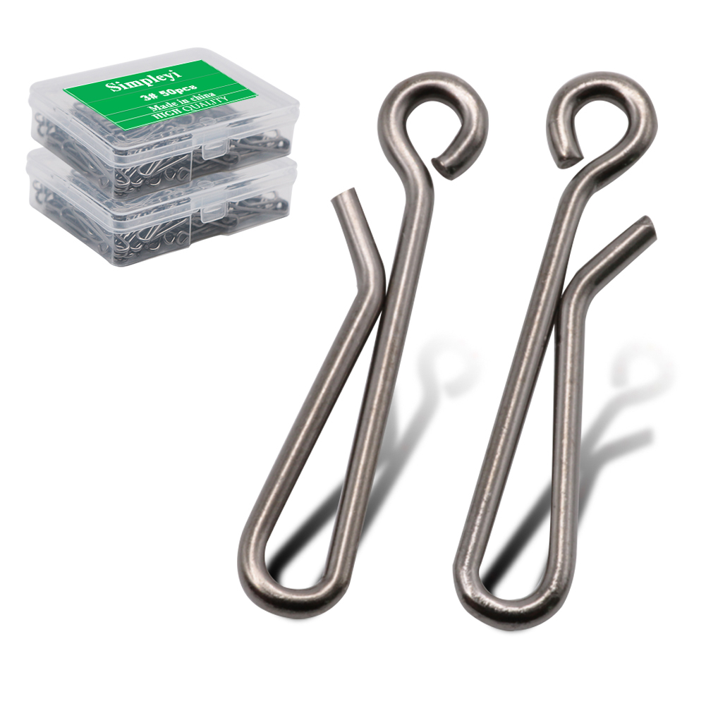 Tackle Box - 50 Stks/doos Lager Slot Rolling Swivel
