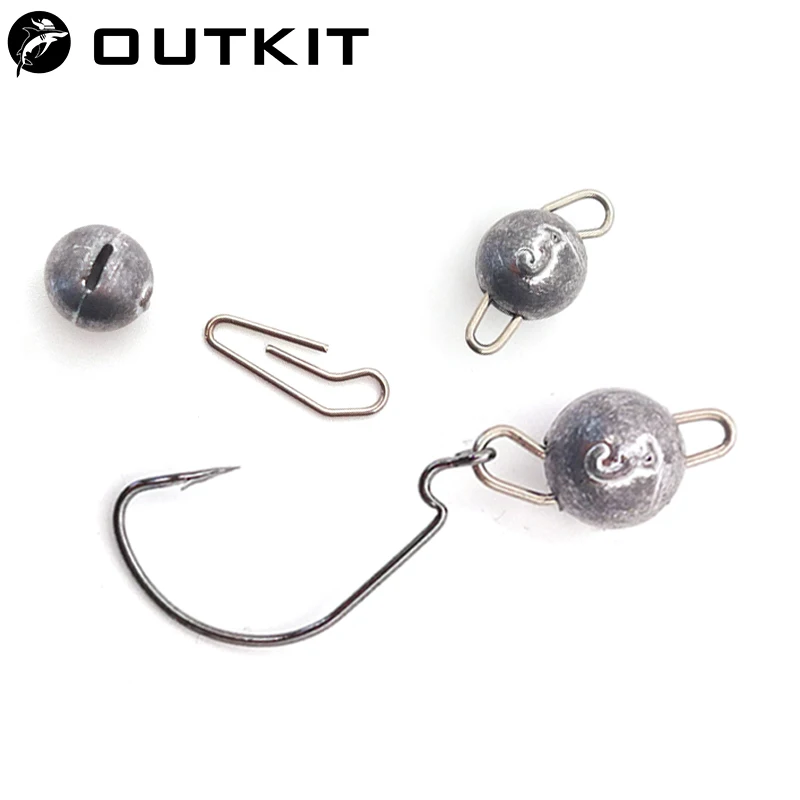 Fishing Equipment Hook - OUTKIT 10 stks/partij Lood Hoofd Sinker