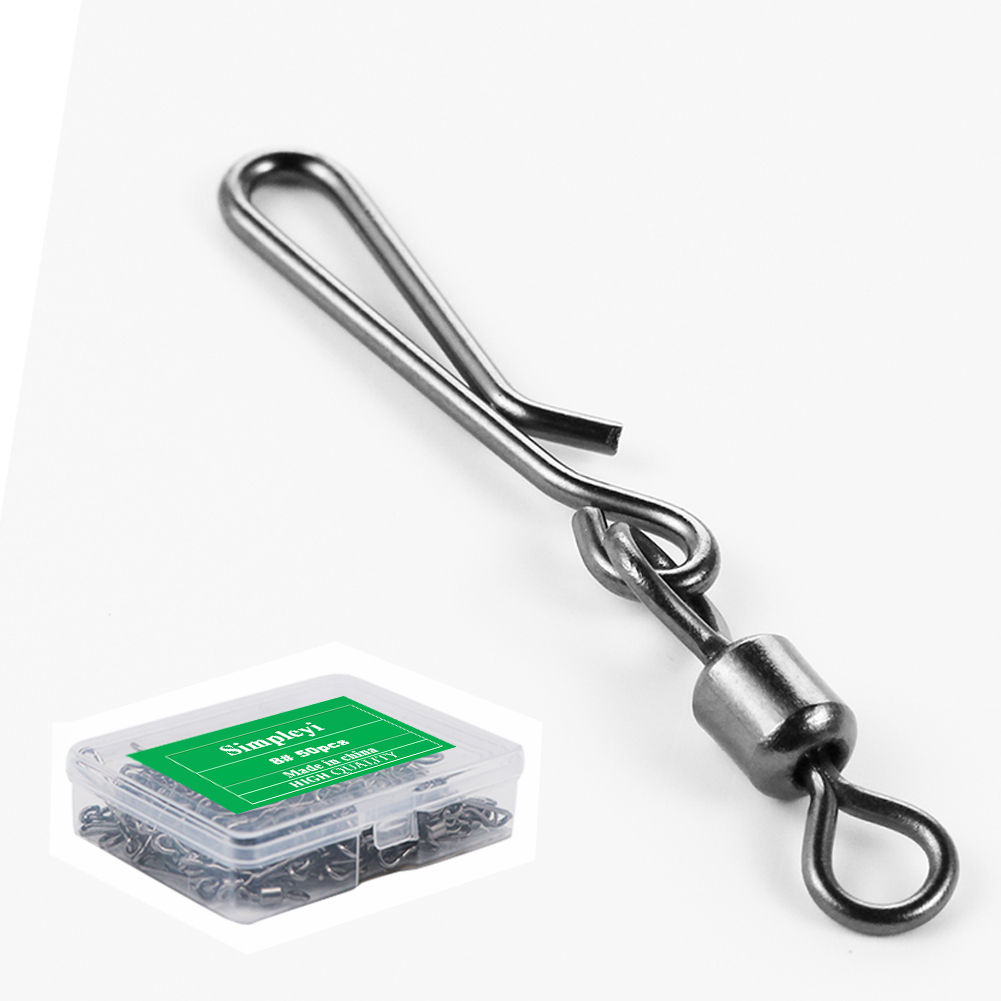 Tackle Box - 50 Stuks Doos Rolling Swivel Met