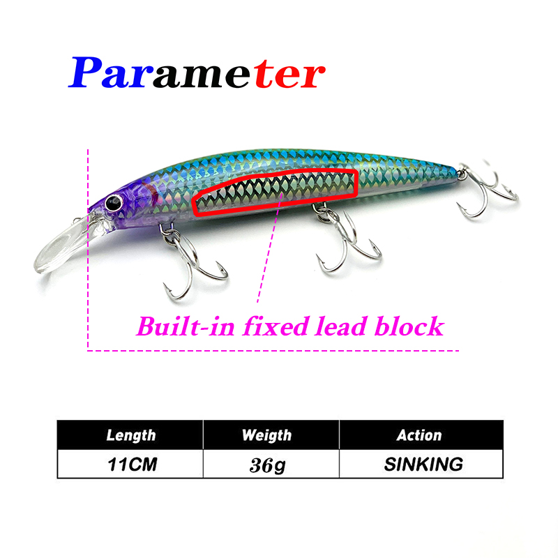 Testar 110mm 36g UV Zwaar Zink - Fishing Equipment Japan recensie en prijs