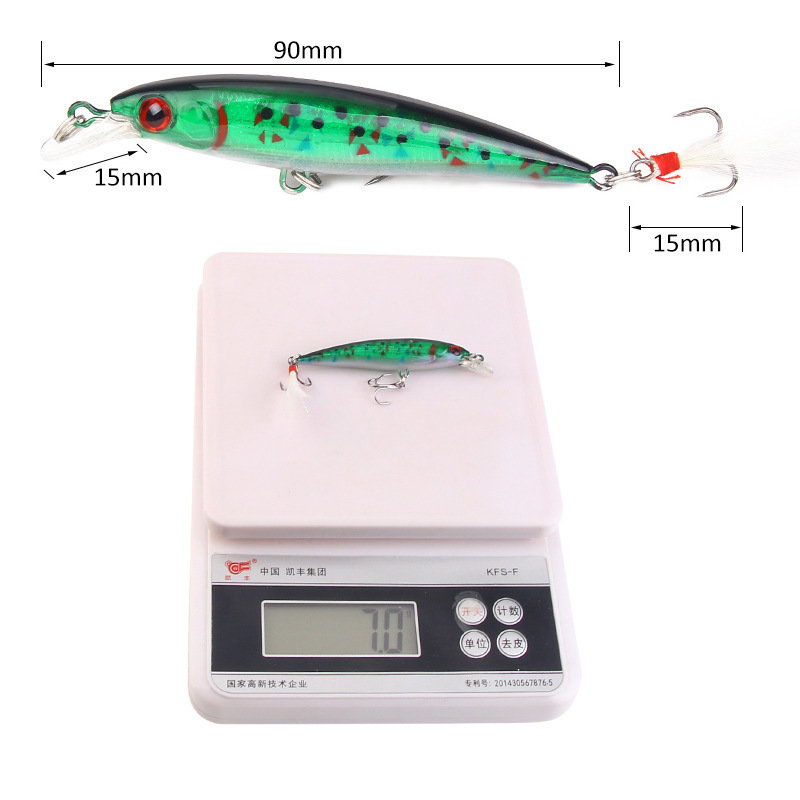 10 Kleuren Minnow Vissen Lokke - Fishing Equipment Japan recensie en prijs