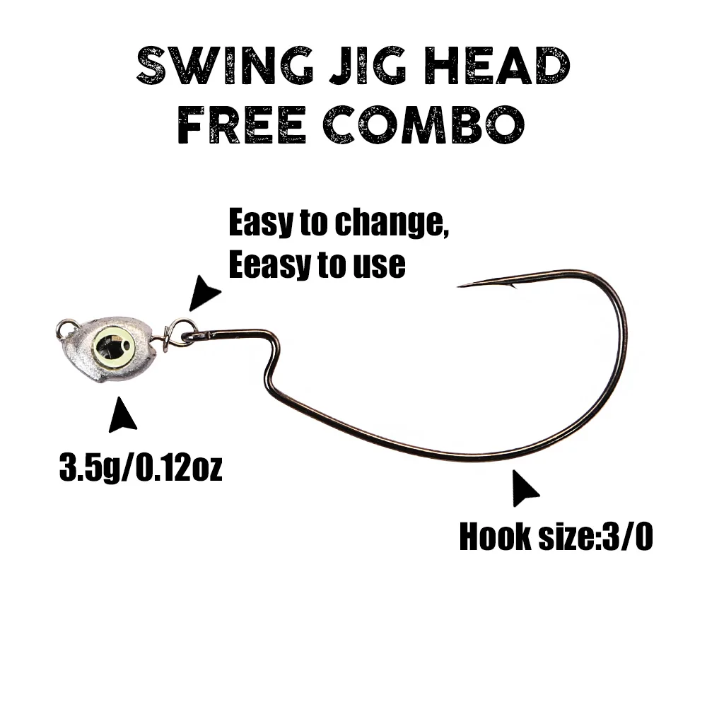 B&U Swing Jig Head Cheburashka - Fishing Equipment Lures recensie en prijs